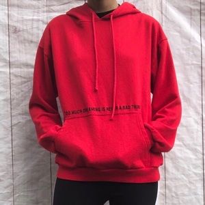 Red hoodie